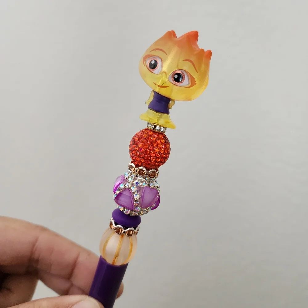 Disney Doorable Elemental Custom Beaded Black Ink Pen